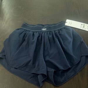 NWT ALO Yoga Navy Match Point Shorts size XXS